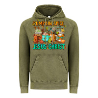 Vintage Olive pumpkin spıce jesus christ coffee cups Vintage Hoodie - AdoDesignShop
