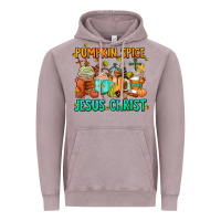 Vintage Zinc pumpkin spıce jesus christ coffee cups Vintage Hoodie - AdoDesignShop