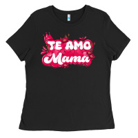 Black te amo mama Ladies Tee - JahusDesignShop