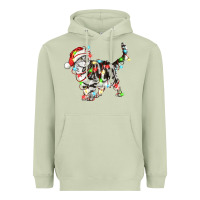 Matcha christmas american shorthair cat Heavyweight Hoodie - LillyAllenDesigns