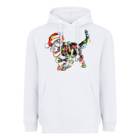 White christmas american shorthair cat Heavyweight Hoodie - LillyAllenDesigns