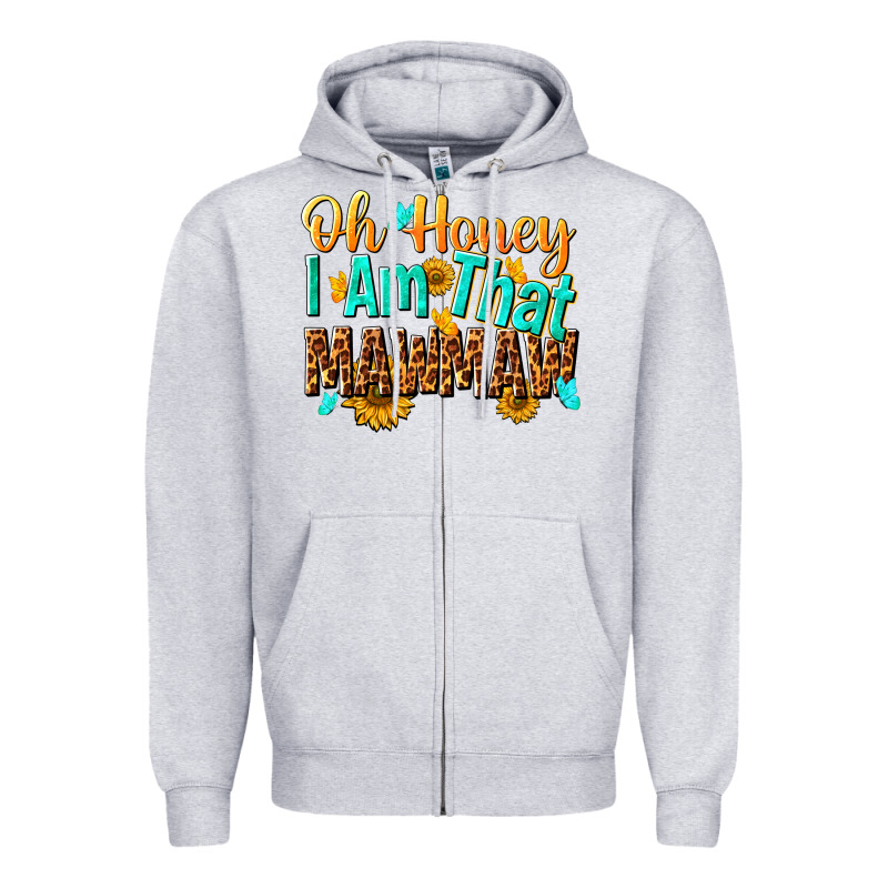 Oh Honey I Am That Mawmaw Nca Zipper Hoodie by NancyCooperArtShop | Teevron