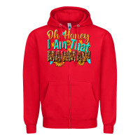 Red oh honey i am that mawmaw nca Zipper Hoodie - NancyCooperArtShop