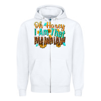 White oh honey i am that mawmaw nca Zipper Hoodie - NancyCooperArtShop
