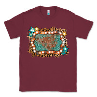 Burgundy light western frame Classic Tee - AdoDesignShop