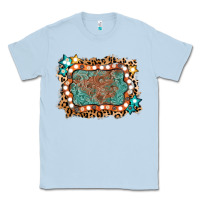 Dusty Blue light western frame Classic Tee - AdoDesignShop