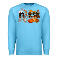 Ocean Blue Fall Nurse Premium Sweatshirt - LillyAllenDesigns