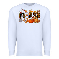 White Fall Nurse Premium Sweatshirt - LillyAllenDesigns