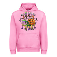 Fuchsia Pink trick or treat Urban Hoodie - CowGirlArtShop