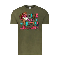 Vintage Olive life is better with sprinkles Vintage Tee - AdoDesignShop