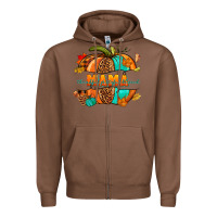 Chestnut Thankful grateful blessed mama pumpkin Zipper Hoodie - NancyCooperArtShop