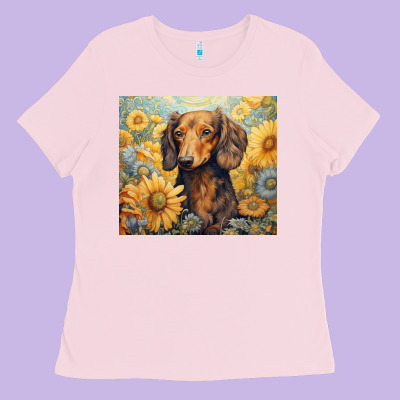 Dachshund Ladies Tee Designed By Unal Design