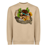 Mushroom cowboy cactus  sunflowers whiskey Heavyweight Sweatshirt - AdoDesignShop