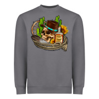 Storm cowboy cactus  sunflowers whiskey Heavyweight Sweatshirt - AdoDesignShop