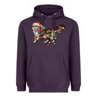 Plum christmas christmas maine coon cat cat Heavyweight Hoodie - LillyAllenDesigns