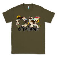 Army Green oklahoma state cowhide serape cactus Classic Tee - RanaPortraitStore