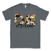 Charcoal Heather oklahoma state cowhide serape cactus Classic Tee - RanaPortraitStore