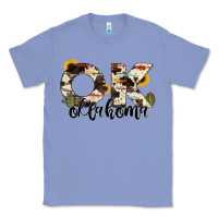 Colony Blue oklahoma state cowhide serape cactus Classic Tee - RanaPortraitStore