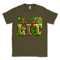Army Green st patricks lets get lit Classic Tee - AdoDesignShop