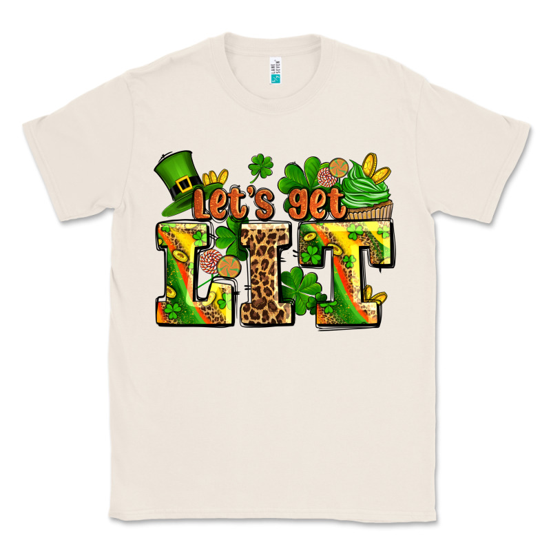 St Patricks Lets Get Lit Classic Tee by AdoDesignShop | Teevron