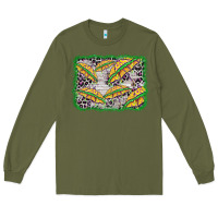 Army Green mardi gras umbrella background Long Sleeve Tee - BarkalooDesign