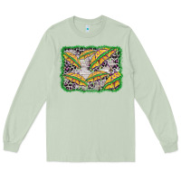 Matcha mardi gras umbrella background Long Sleeve Tee - BarkalooDesign