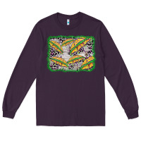 Plum mardi gras umbrella background Long Sleeve Tee - BarkalooDesign