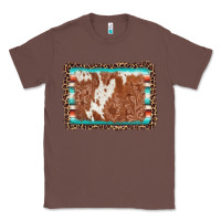 Chestnut leopard serape cowhide  leather background Classic Tee - AdoDesignShop