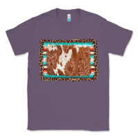 Lavender leopard serape cowhide  leather background Classic Tee - AdoDesignShop