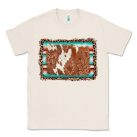Natural leopard serape cowhide  leather background Classic Tee - AdoDesignShop