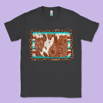 Leopard Serape Cowhide  Leather Background Classic Tee Designed By Adodesignshop