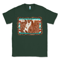 Sports Green leopard serape cowhide  leather background Classic Tee - AdoDesignShop