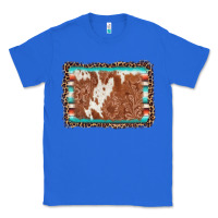 True Royal leopard serape cowhide  leather background Classic Tee - AdoDesignShop