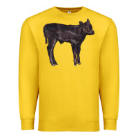 Lemon Black Angus Calf Illustrations Premium Sweatshirt - LillyAllenDesigns