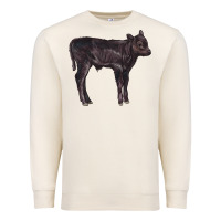 Sandshell Black Angus Calf Illustrations Premium Sweatshirt - LillyAllenDesigns