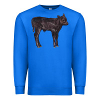 True Royal Black Angus Calf Illustrations Premium Sweatshirt - LillyAllenDesigns