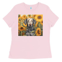 Bubblegum Pink dalmatian Ladies Tee - Unal Design