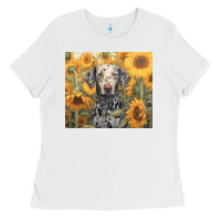 White dalmatian Ladies Tee - Unal Design