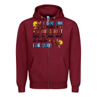 Burgundy if god can make a bugs butt light up Zipper Hoodie - MaliasSmallBusiness