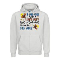 Dove Grey if god can make a bugs butt light up Zipper Hoodie - MaliasSmallBusiness