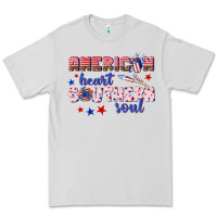 Dove Grey American heart southern soul Premium Tee - texasbilliewilder