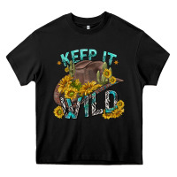 Black keep it wild tbw Heavy Core Tee - texasbilliewilder
