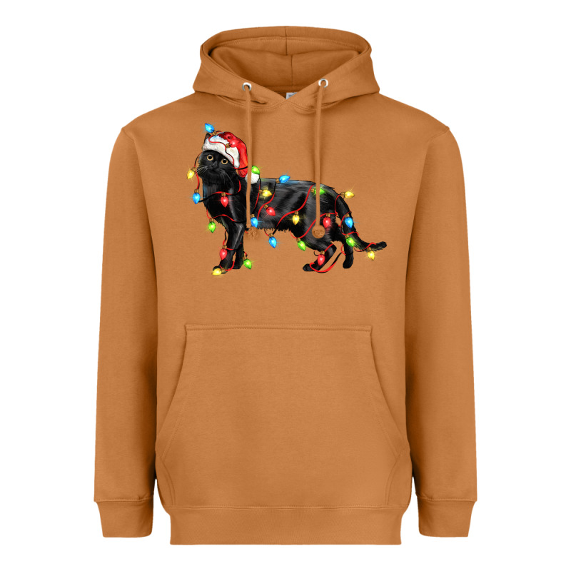 Christmas Bombay Cat Heavyweight Hoodie by LillyAllenDesigns | Teevron