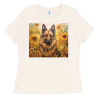 Bone german shepherd Ladies Tee - Unal Design