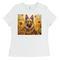 White german shepherd Ladies Tee - Unal Design