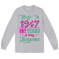 Moon Dust made in 1947, 75 years of being awesome kopya Long Sleeve Tee - Jasminsmagicworld