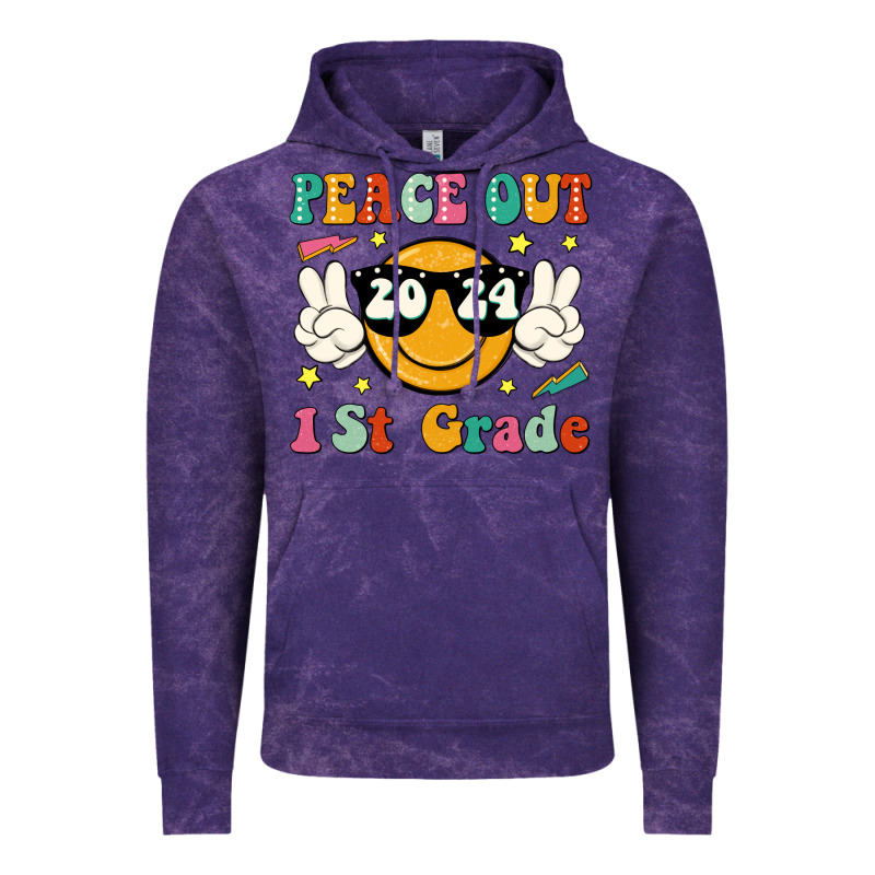 Peace Out 2024 1st Grade Vintage Hoodie by JahusDesignShop | Teevron