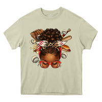 Mossy baseball afro messy bun Heavy Core Tee - texasbilliewilder