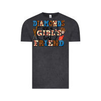 Vintage Black diamonds are a girl's best friend Vintage Tee - AdoDesignShop