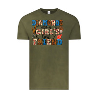 Vintage Olive diamonds are a girl's best friend Vintage Tee - AdoDesignShop